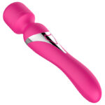 Stymulator-Silicone Dual Massager Pulsator USB 7+7 Function (Pink)