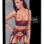 Komplet Shelf Bra Set black/red XL