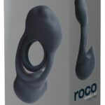 Podwójny pierścień erekcyjny z wibracją - Roco Just Black