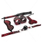 5 Pieces Leopard Bondage Set