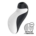 Pulsująco-wibrujący stymulator łechtaczki - Orca Double Air Pulse