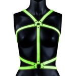 Body Harness - Glow in the Dark - Neon Green/Black - S/M