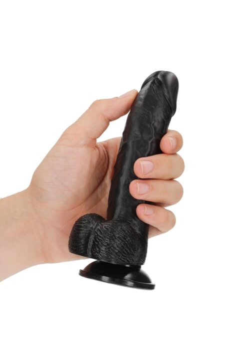 curved realistic dildo balls suction cup 6 2