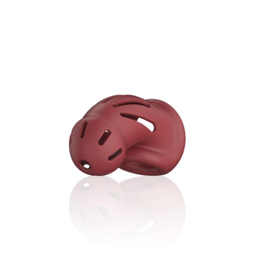 model 28 ultra soft silicone chastity cage red 2