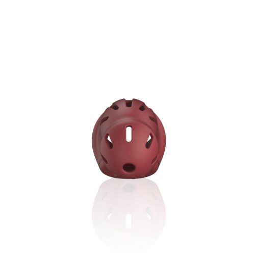 model 28 ultra soft silicone chastity cage red 3