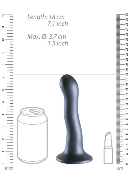 ultra soft silicone curvy g spot dildo 7 17 8