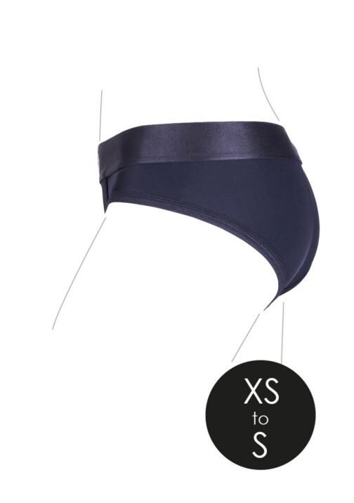 vibrating strap on high cut brief xs s 10