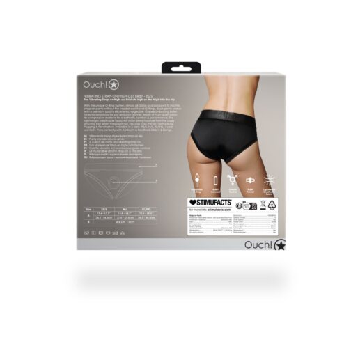 vibrating strap on high cut brief xs s 4