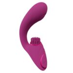 Gen - Rechargeable Triple Action G-Spot Vibrator with Pulse Wave  and Vibrating Bristles - Pink